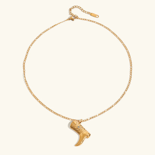 [Royal Vicky]Makayla Gold Boot Pendant