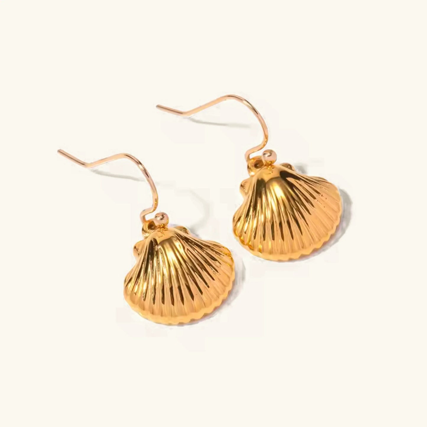 [Royal Vicky]Breeze Gold Seashell Earrings