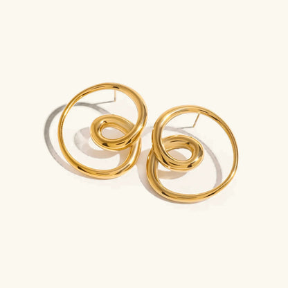 [Royal Vicky]Angelique Golden Twist Earrings