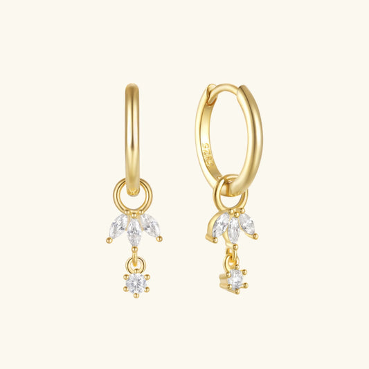 [Royal Vicky]Brooke Removable Charm Hoops