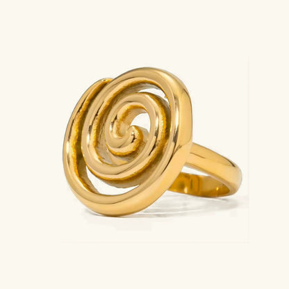 [Royal Vicky]Christy Spiral Gold Ring