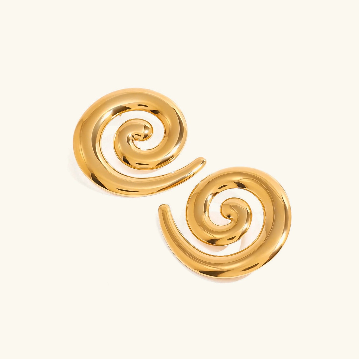 [Royal Vicky]Zarya Spiral Gold Earrings