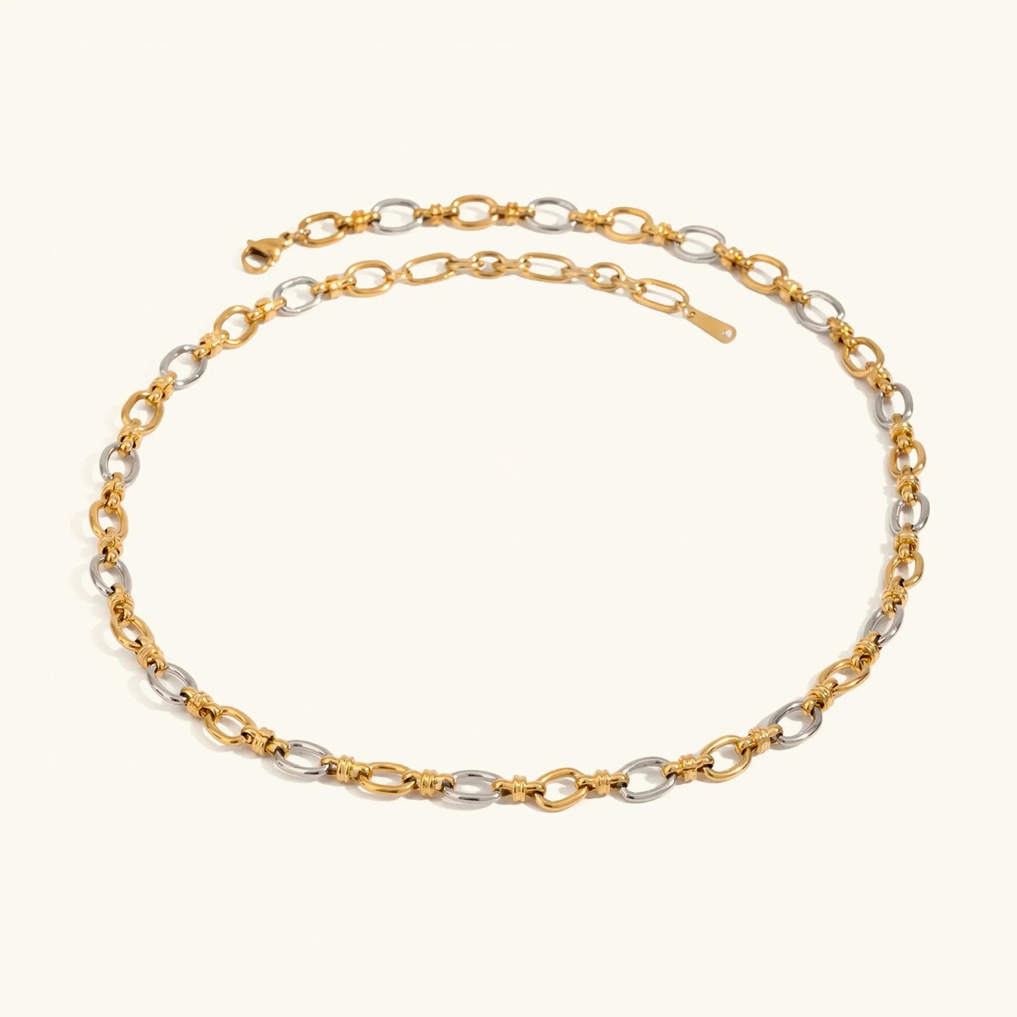 [Royal Vicky]Addison Two Tone Gold Necklace