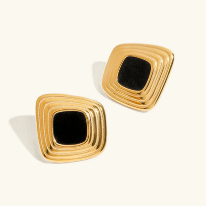 [Royal Vicky]Sylvie Geometric Gold Earrings