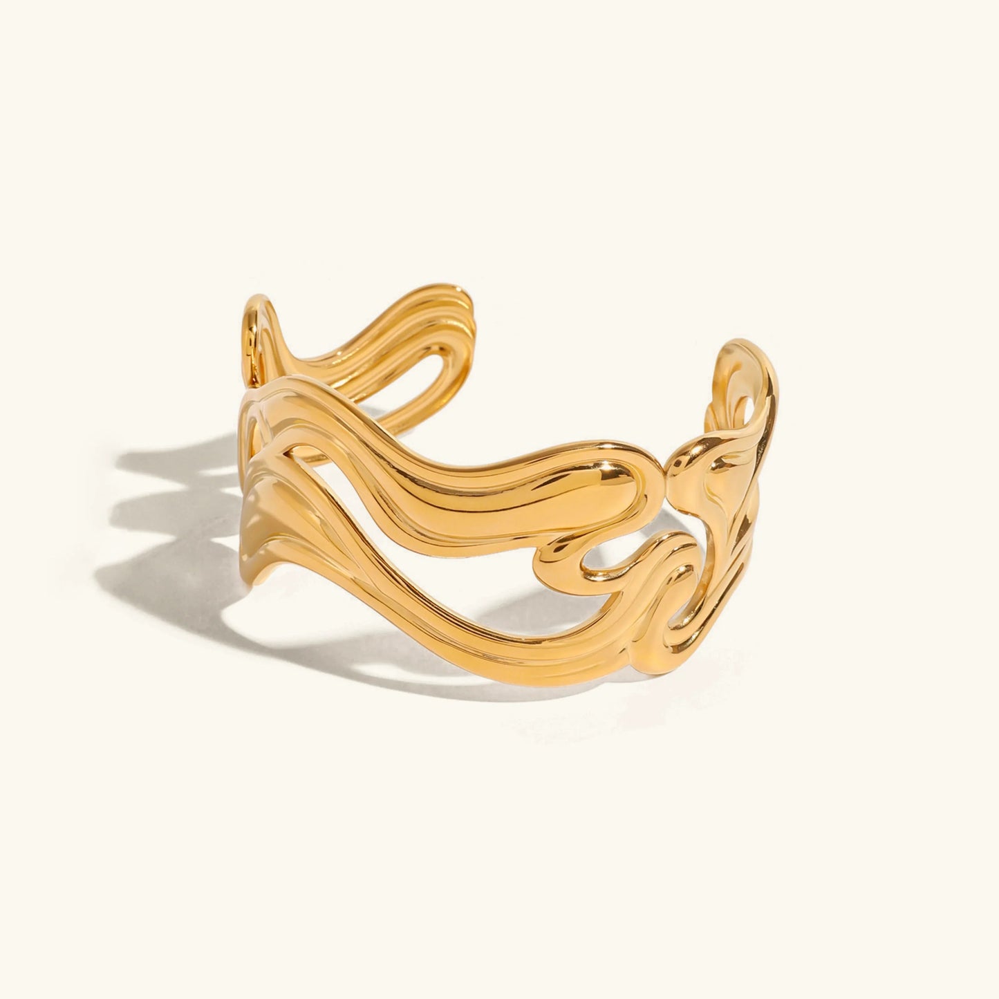 [Royal Vicky]Anissa Wavy Gold Bracelet