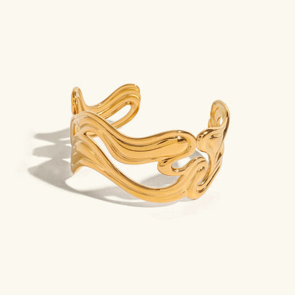 [Royal Vicky]Anissa Wavy Gold Bracelet
