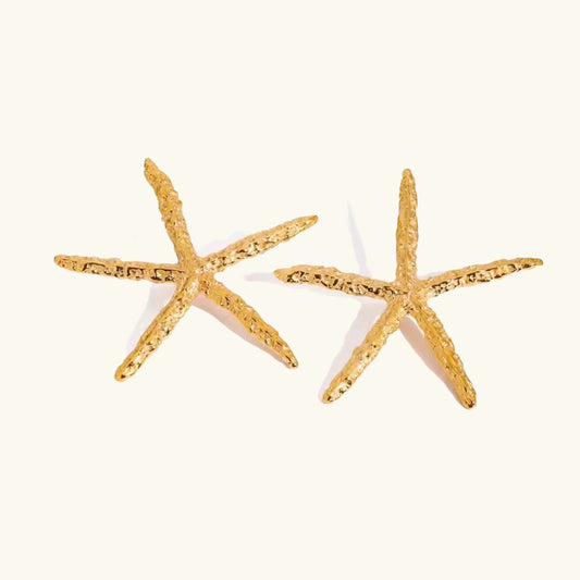 [Royal Vicky]Claudia Gold Starfish Earrings