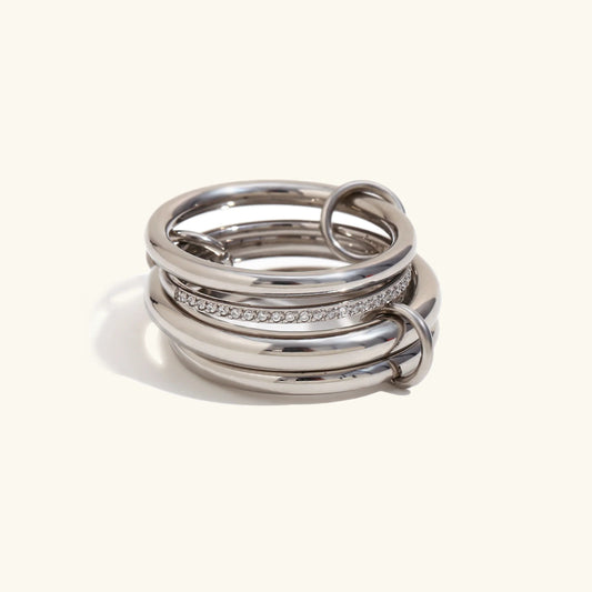 [Royal Vicky]Emmanuelle Diamond Ring Stack
