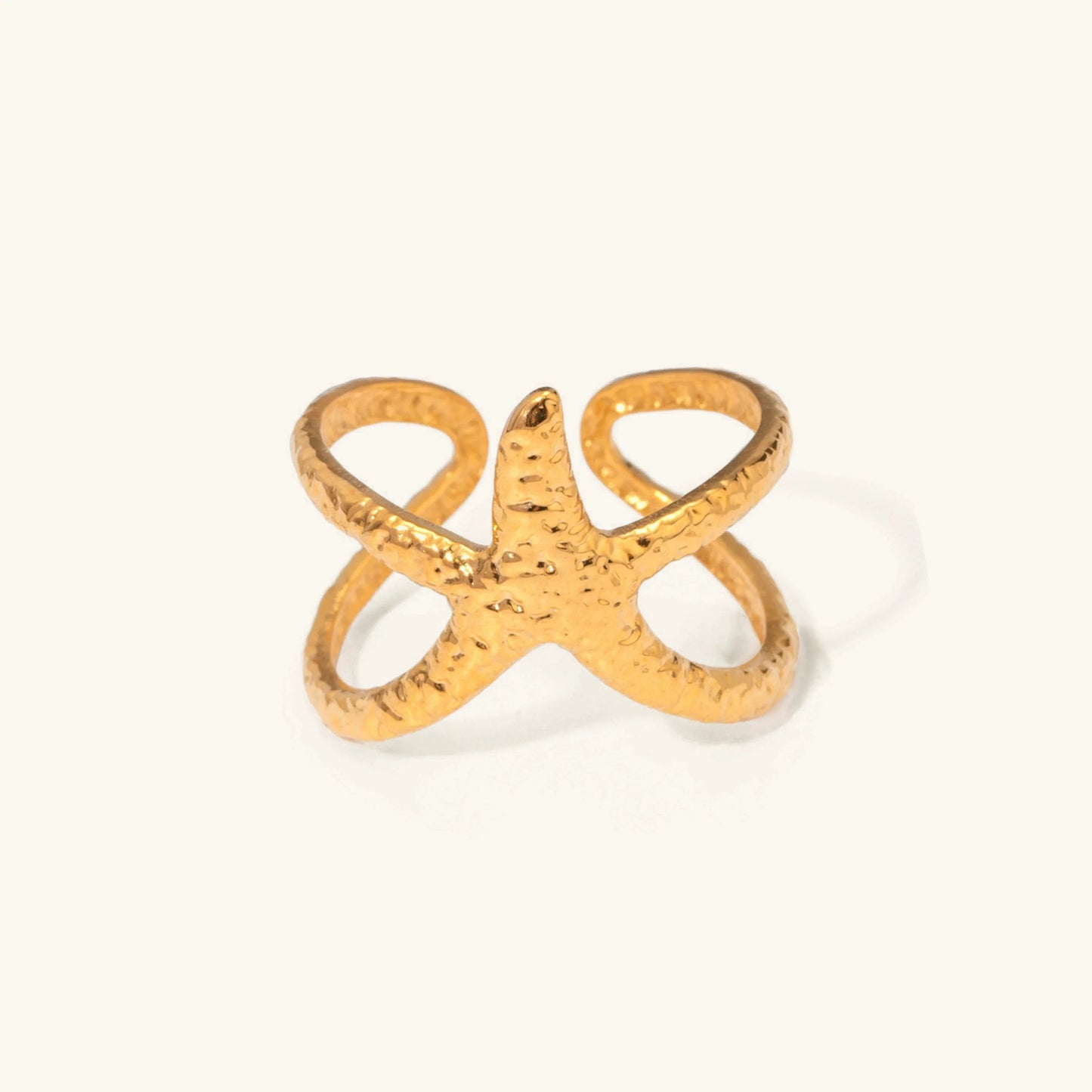 [Royal Vicky]Aurelie Gold Starfish Ring