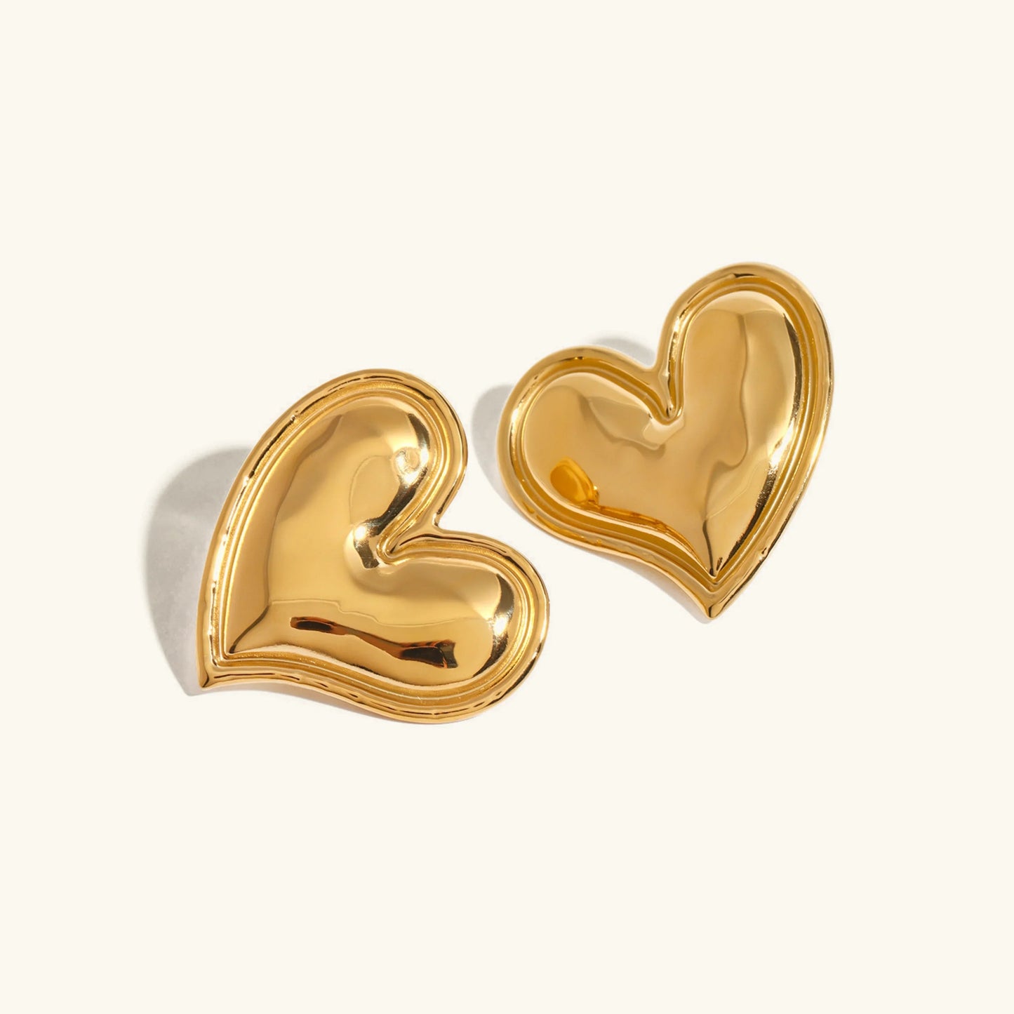 [Royal Vicky]Liora Gold Heart Earrings