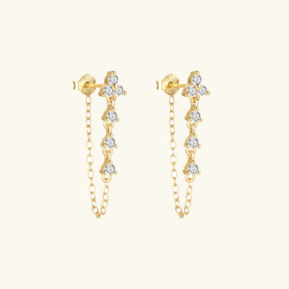 [Royal Vicky]Daniella Diamond Chain Stud