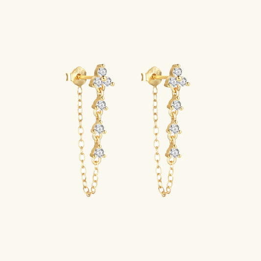 [Royal Vicky]Daniella Diamond Chain Stud