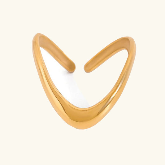 [Royal Vicky]Paisley Gold Arc Ring