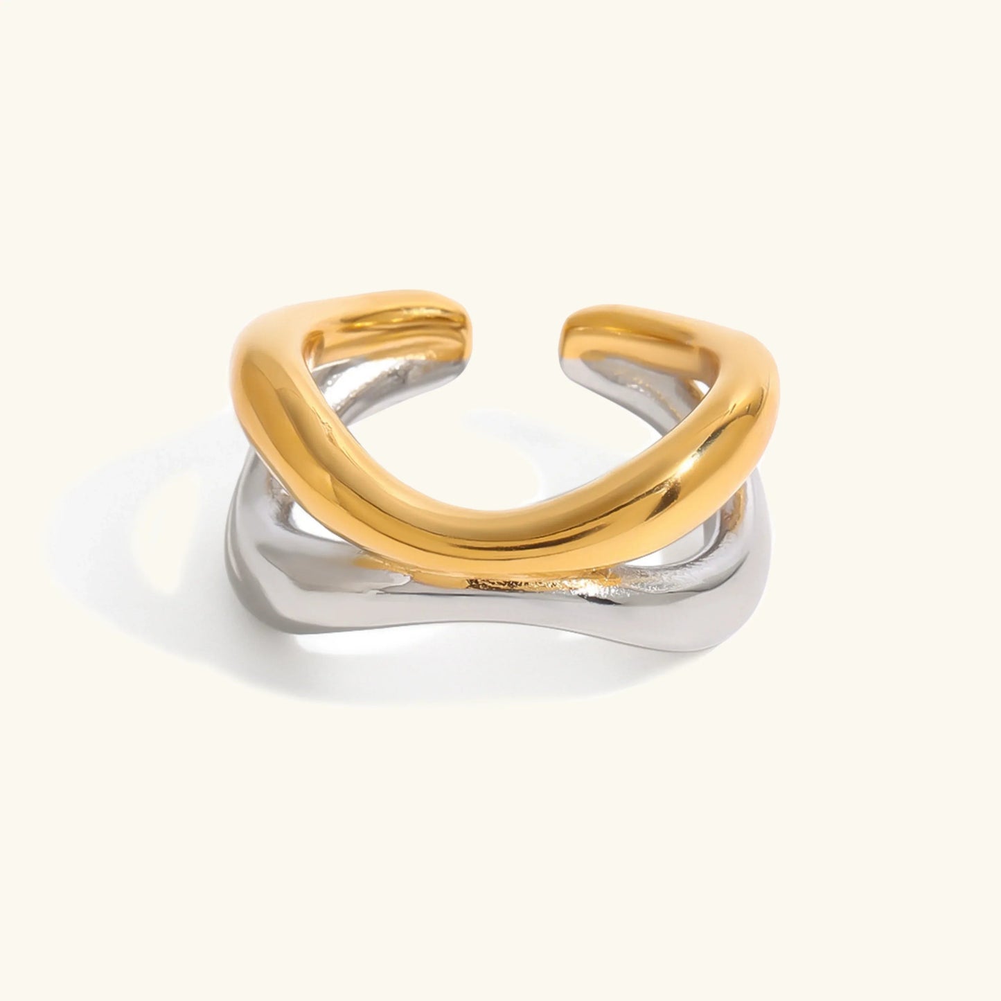 [Royal Vicky]Deanna Gold Intertwined Ring