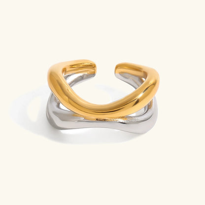[Royal Vicky]Deanna Gold Intertwined Ring