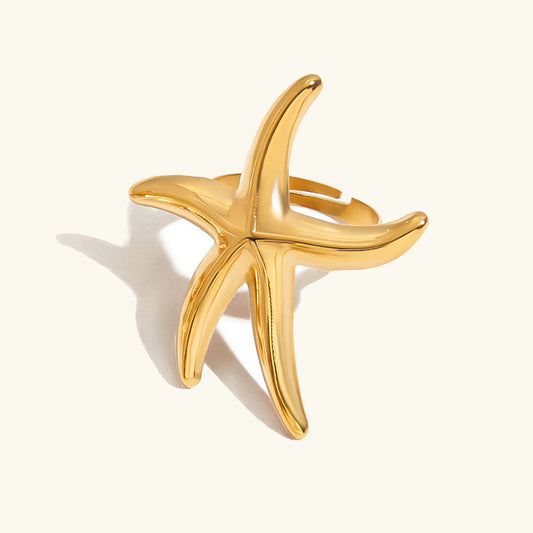 [Royal Vicky]Oceanic Gold Starfish Ring