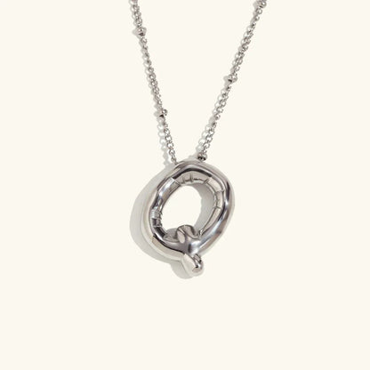 [Royal Vicky]Balloon Gold Initial Necklace