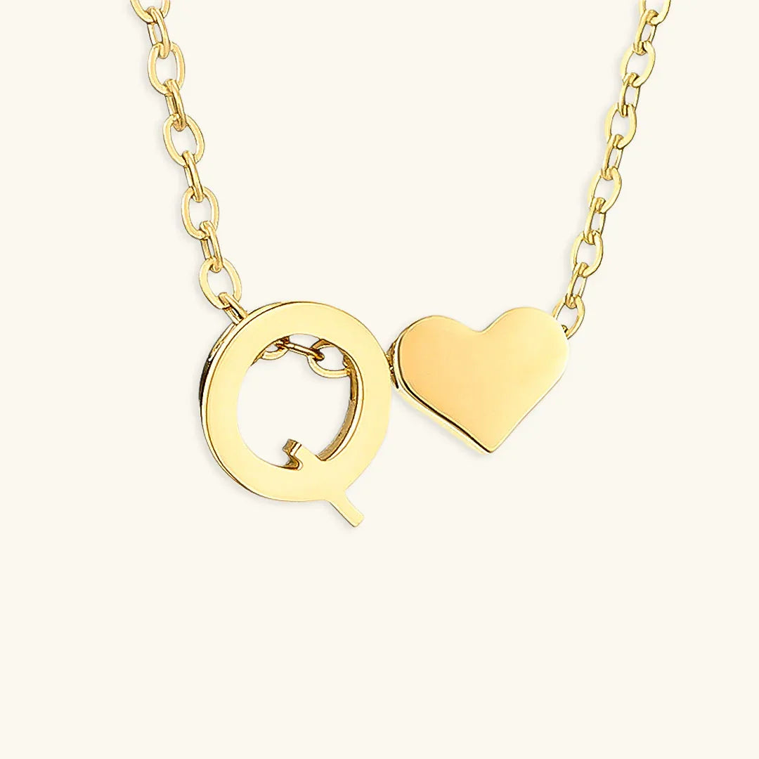 [Royal Vicky]Ria Initial Letter Gold Necklace