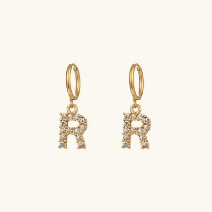[Royal Vicky]Wilhemina Initial Letter Earrings