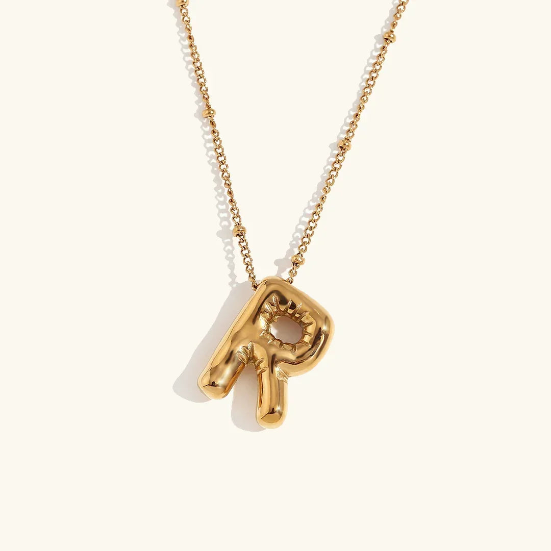 [Royal Vicky]Balloon Gold Initial Necklace