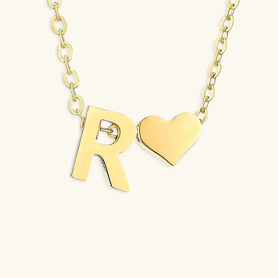 [Royal Vicky]Ria Initial Letter Gold Necklace