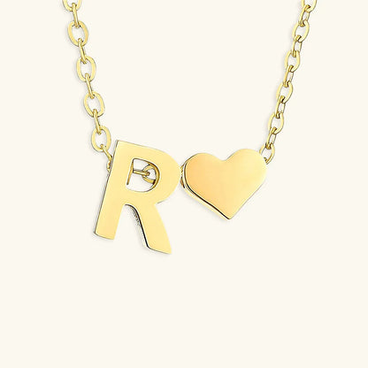 [Royal Vicky]Ria Initial Letter Gold Necklace