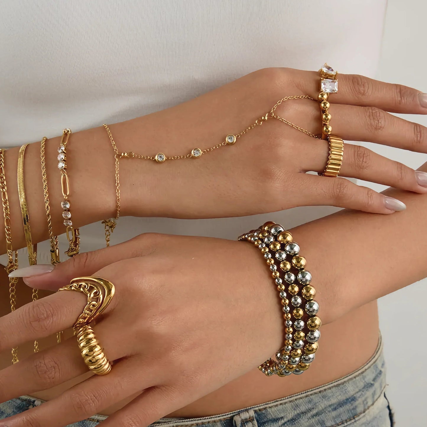 [Royal Vicky]Leona Diamond Hand Chain