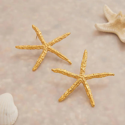 [Royal Vicky]Claudia Gold Starfish Earrings