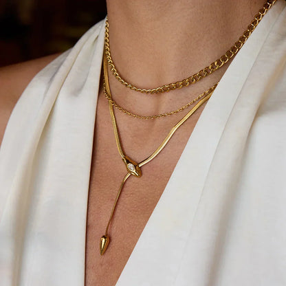 [Royal Vicky]Ysolde Gold Chain Necklace
