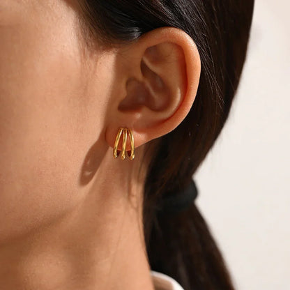 [Royal Vicky]Cradle Gold Earrings