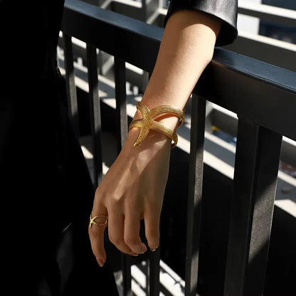 [Royal Vicky]Annika Gold Starfish Cuff