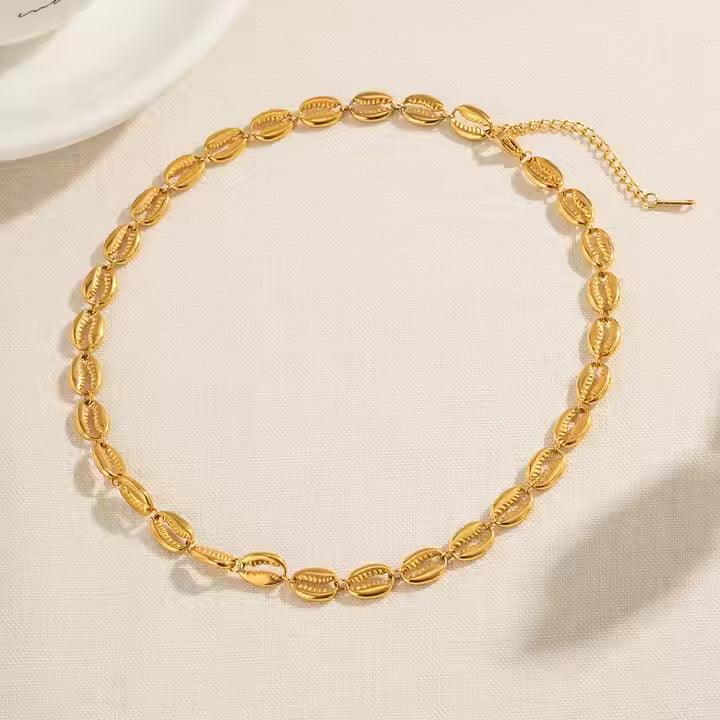[Royal Vicky]Pacifica Gold Seashell Necklace