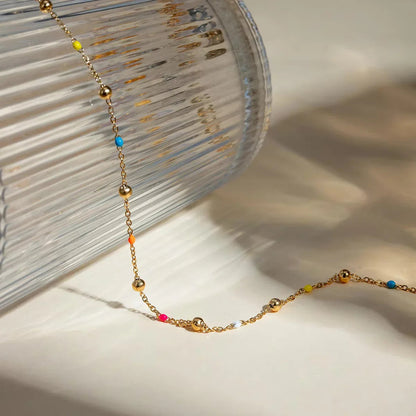 [Royal Vicky]Amphitrite Gold Chain Bead Necklace