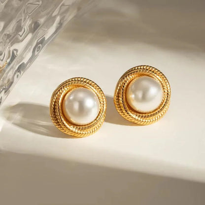[Royal Vicky]Aqua Freshwater Pearl Earrings