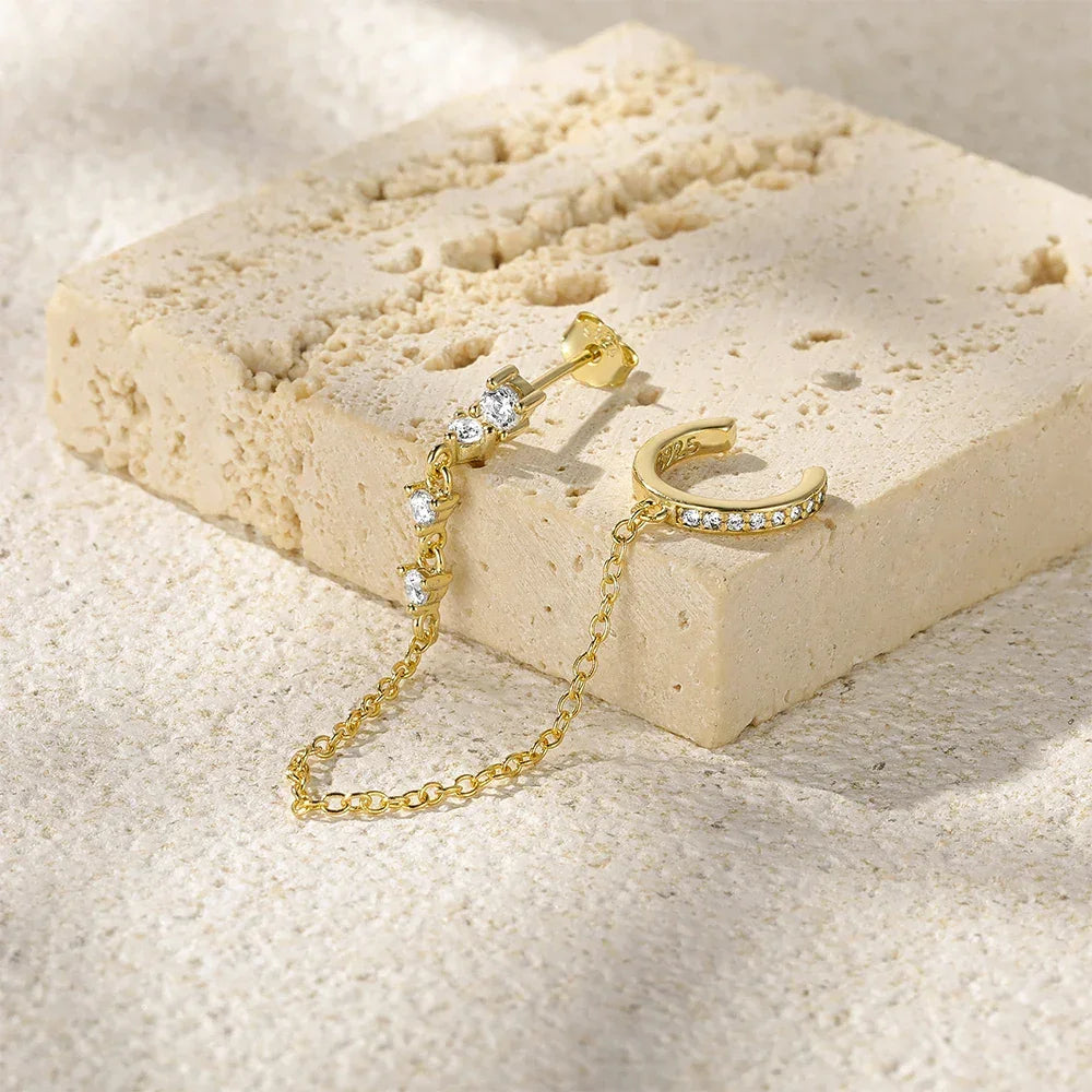 [Royal Vicky]Audra Chain Cuff Earring