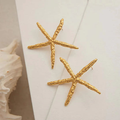 [Royal Vicky]Claudia Gold Starfish Earrings