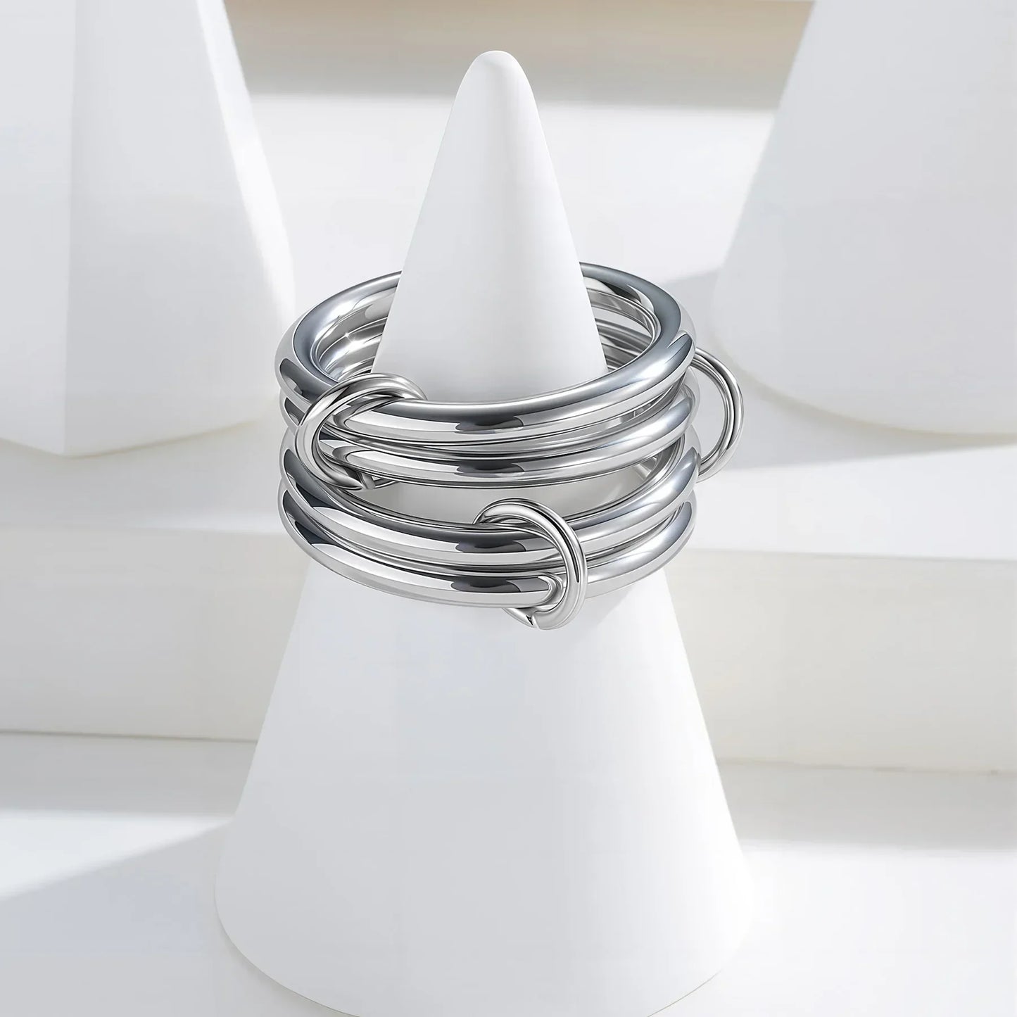 [Royal Vicky]Alexandria Two-Tone Stacked Ring