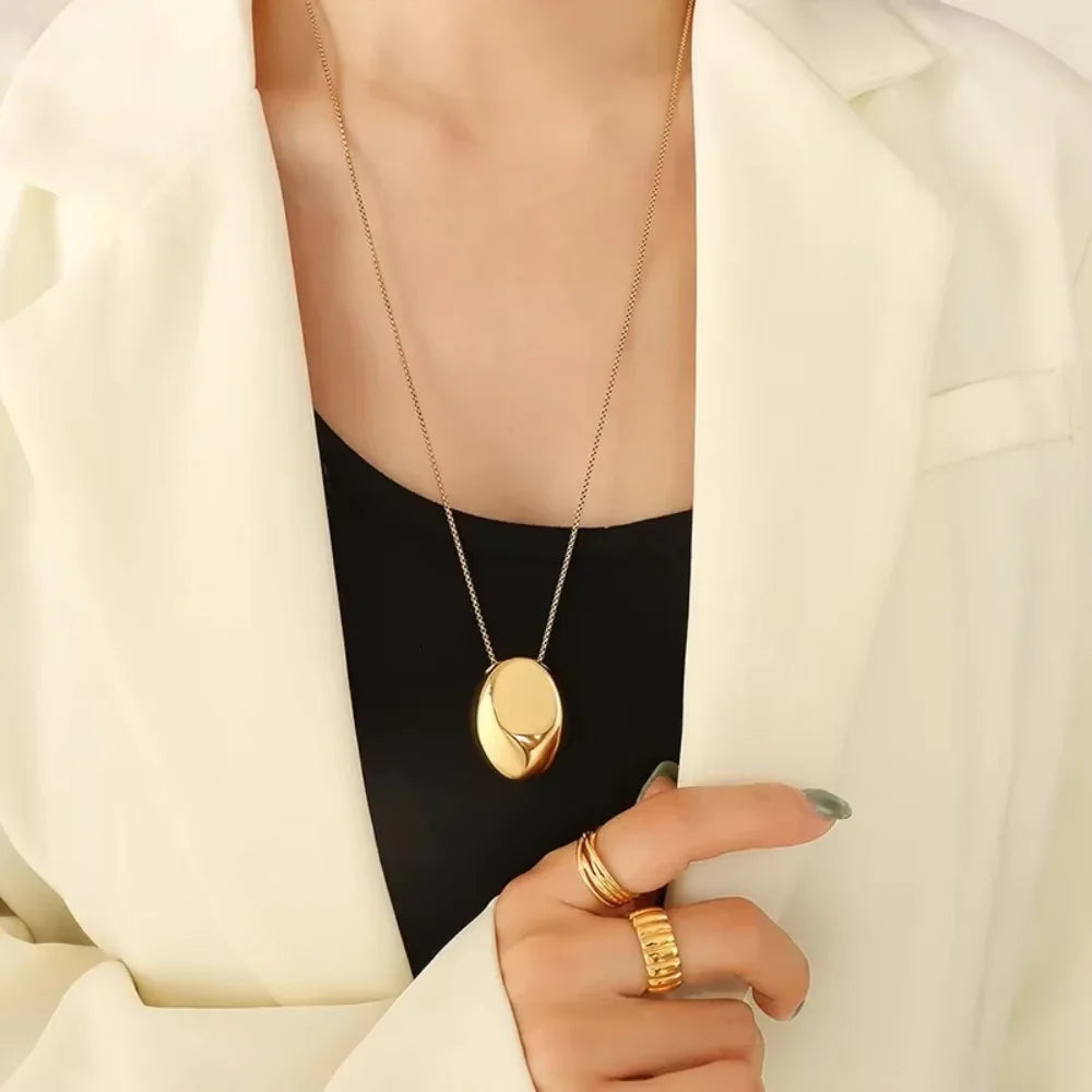 [Royal Vicky]Claribel Gold Dome Necklace
