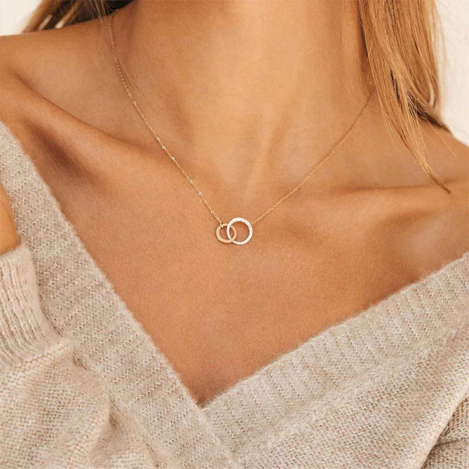 [Royal Vicky]Isabelle Gold Hoop Necklace