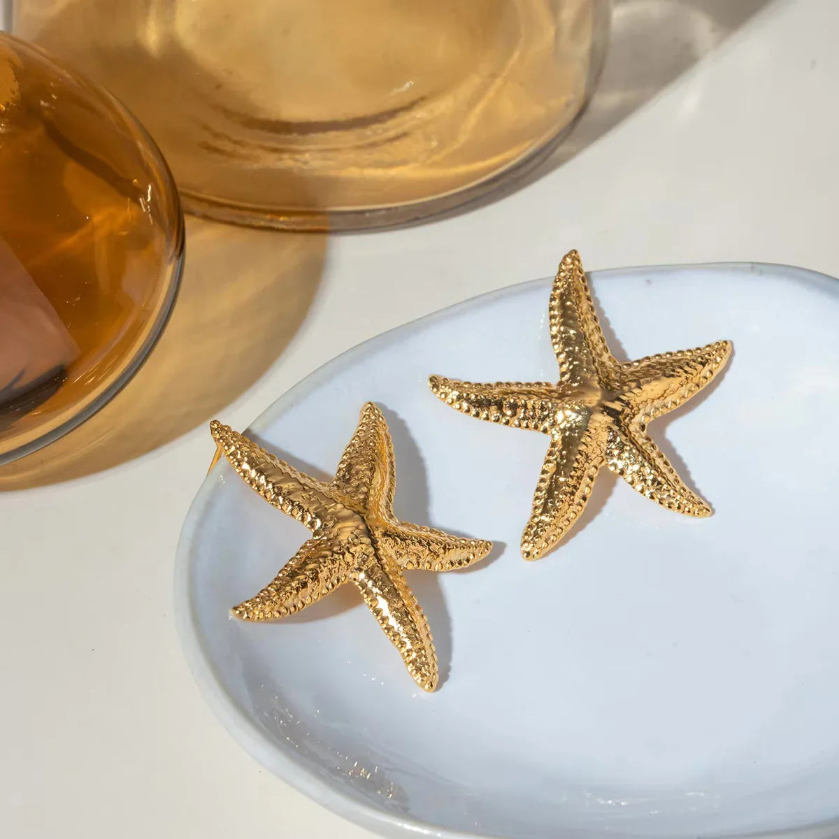 [Royal Vicky]Serene Gold Starfish Earrings