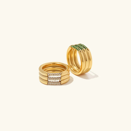 [Royal Vicky]Serenity Diamond Gold Ring