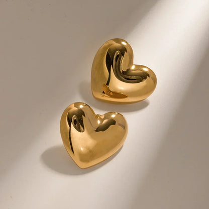 [Royal Vicky]Aubree Gold Heart Earrings