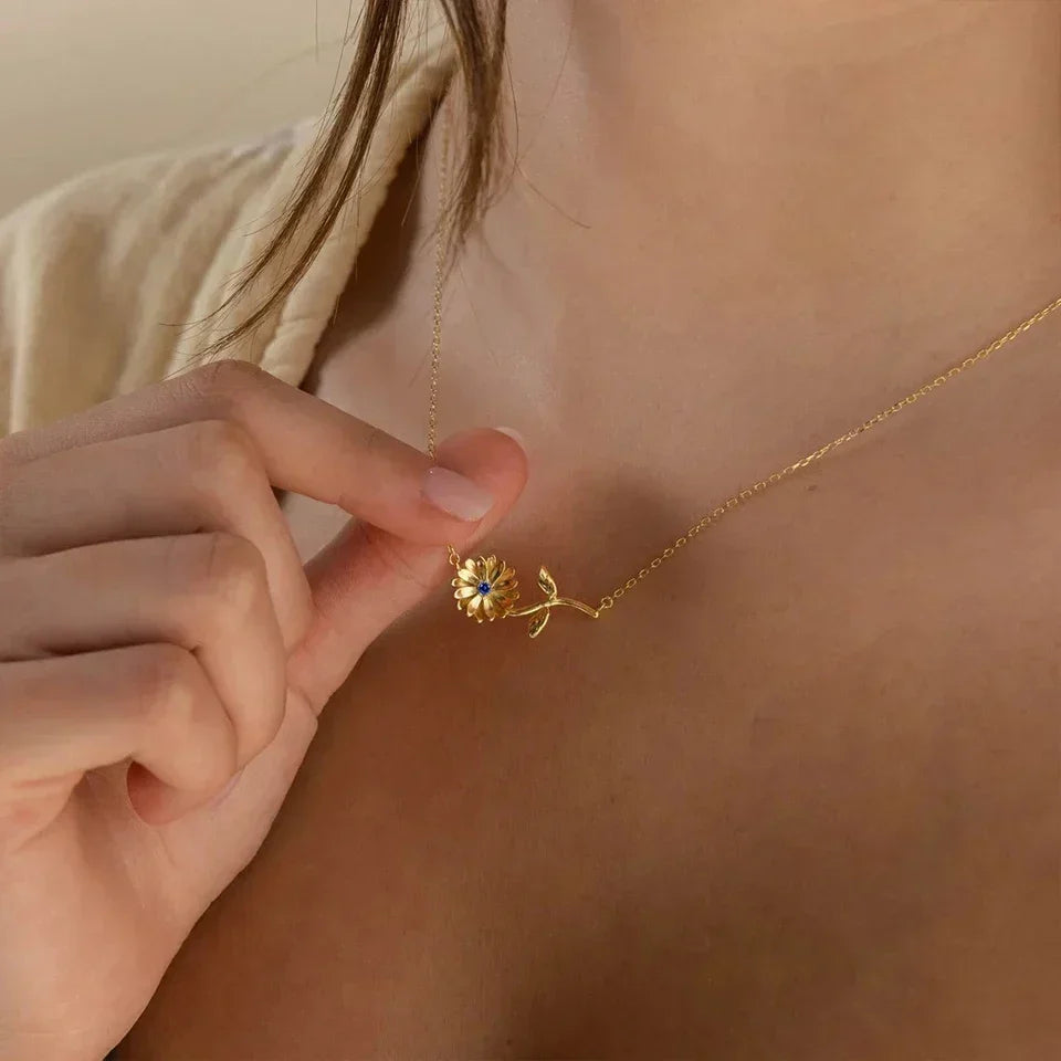 [Royal Vicky]Maribelle Birth Flower Gold Necklace
