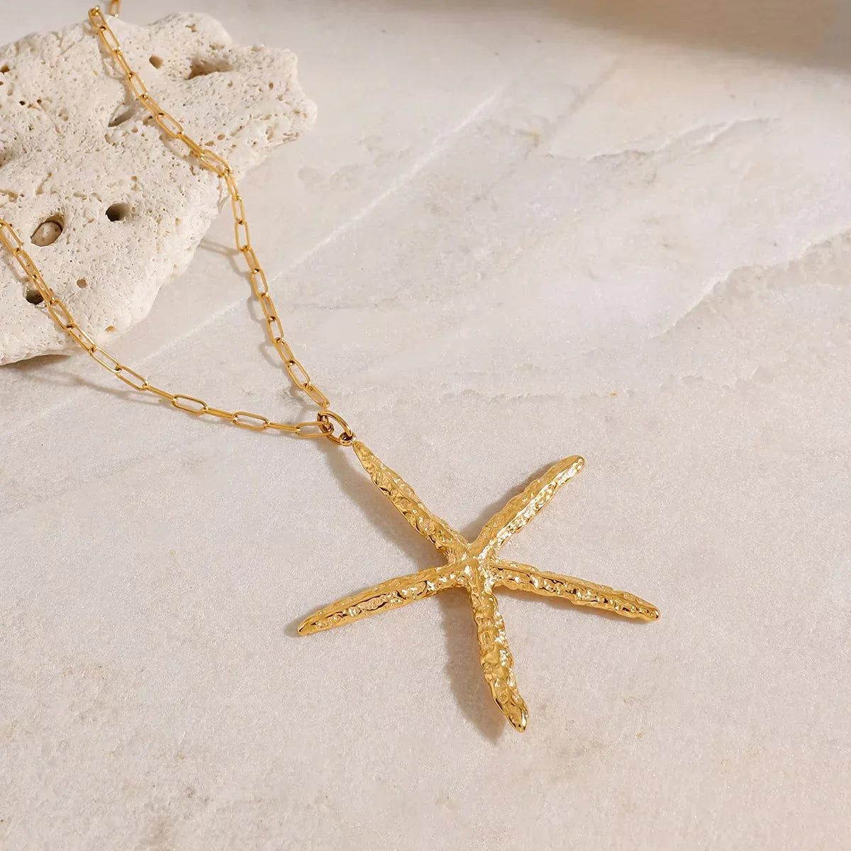 [Royal Vicky]Claudia Gold Starfish Necklace