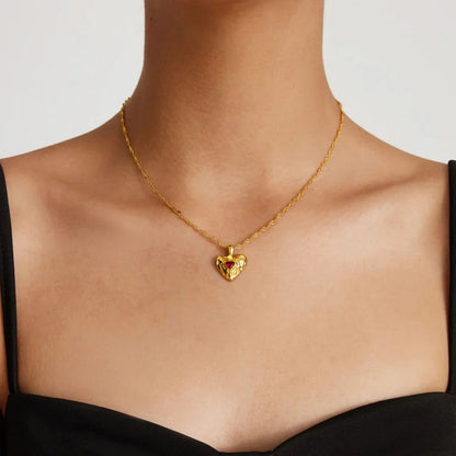 [Royal Vicky]Vesper Gold Heart Necklace