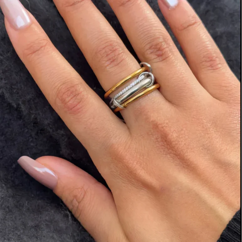 [Royal Vicky]Aeliana Diamond Ring Stack