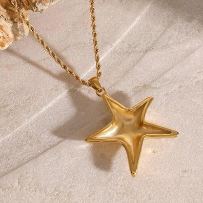 [Royal Vicky]Tammy Gold Starfish Necklace