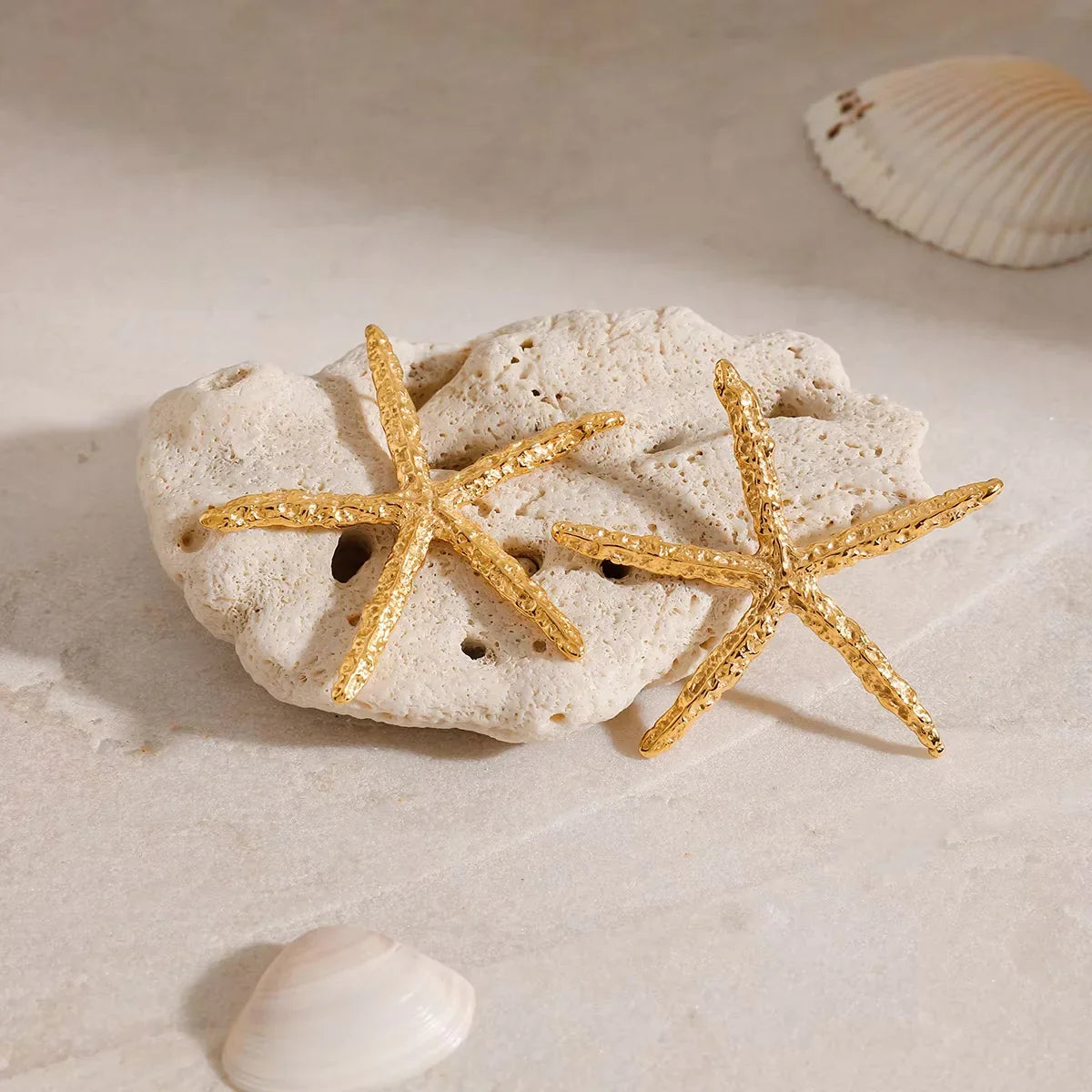 [Royal Vicky]Claudia Gold Starfish Earrings