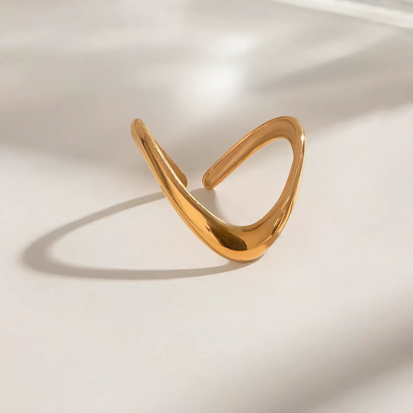 [Royal Vicky]Paisley Gold Arc Ring