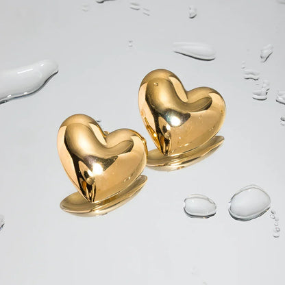 [Royal Vicky]Aubree Gold Heart Earrings